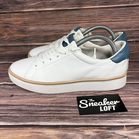 Kizik‎ Men's Sonoma Optic White Leather Casual Lace Up Shoes - Picture 3 of 8